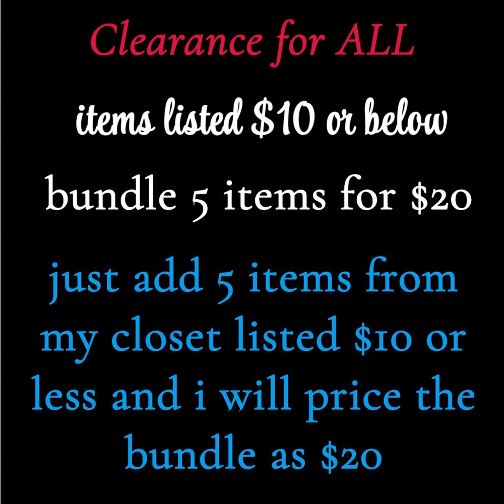 Clearance Bundle Offer - image 1